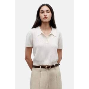 NEW TWP thermal polo in cashmere ivory